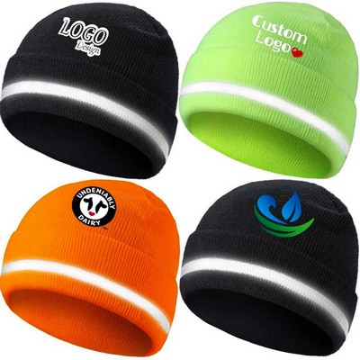 High Visibility Safety Knit Hats