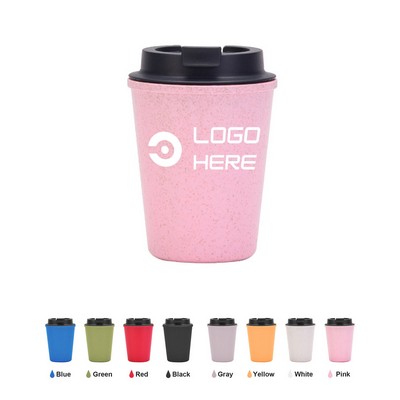 12Oz Wheat Straw Travel Coffee Mugs