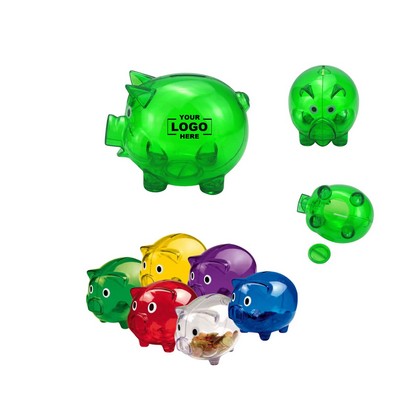 Mini Plastic Piggy Bank