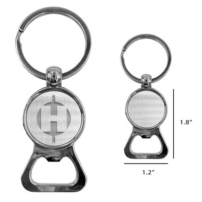 Round Bottle Opener Keyring