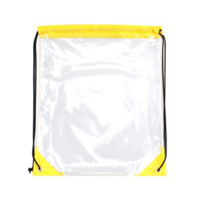 PVC Clear Drawstring Bag