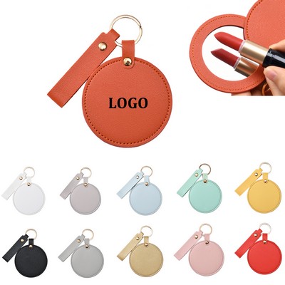 Round Make-Up Mirror Keychain