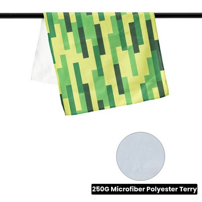 Microfiber Terry Rally Towel with Polyester Terry Loops - 15" x 25"