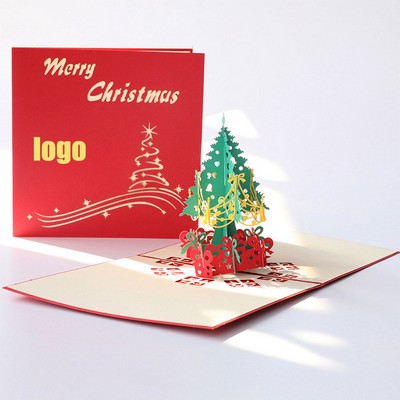 3D Christmas Custom Greeting Cards