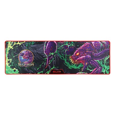 Extra Large Custom Rubber Mousepad with Colored Overlock Stitching