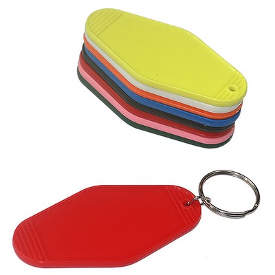 Plastic Key Tag Luggage Pendant Keychain