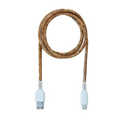 Eco-Friendly Cork Type-C Charging Cable