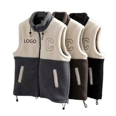 Fuzzy Sherpa Fleece Vest