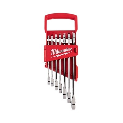 7 Piece Ratcheting Combination Wrench Set - SAE