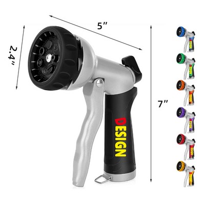 Garden Hose Nozzle with 7 Adjustable Spray Patterns