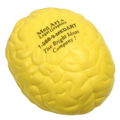 Brain shaped stress ball