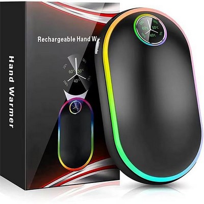 Rechargeable Hand Warmer with 7 Color Options