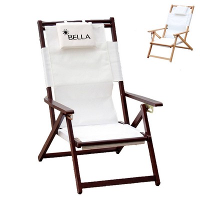 Outdoor solid wood folding chair