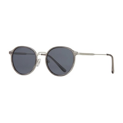 Niko Crystal Gray Sunglasses w/Smoke Polarized Lens