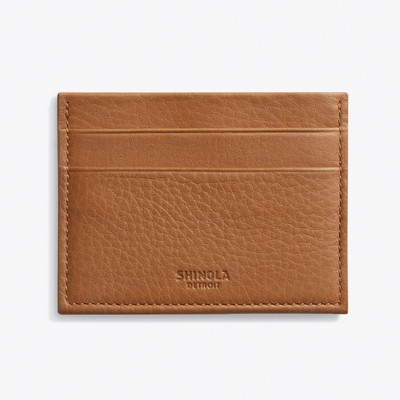 Shinola 5 Pocket Card Case Tan