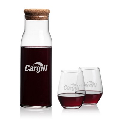 Aviston Carafe & Mandelay Stemless Wine