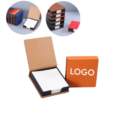 Creative Pu Leather Business Office Note Box