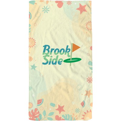 Recycled Polyester Dye Sublimated Beach Towel