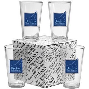 Thank You Mixing Glasses Set of 4