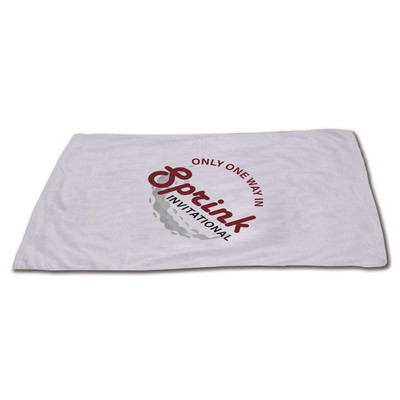 Qtees White Beach Towel