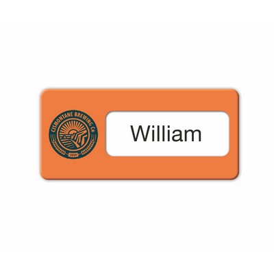 One Color Over-Laminated Vinyl ID Window Badge