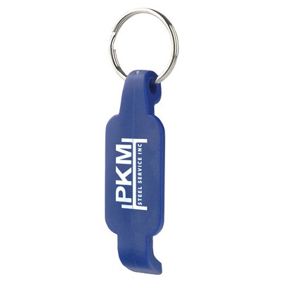 Plastic Bottle Opener w/ Key Ring