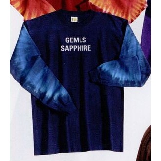 Sundog Adult Long Sleeve Gem-Sleeve Tie Dye T-Shirt