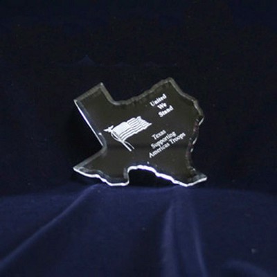 Texas State Paperweight (4-1/4"x4")