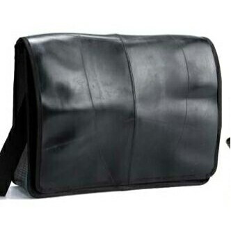 100% Recycled Rubber Tire Messenger Bag