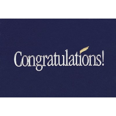 Blue Congratulations Everyday Note Card (3 1/2"x5")