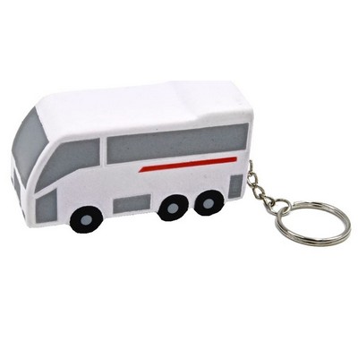 Tour Bus Key Chain Stress Reliever Squeeze Toy