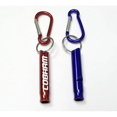 Whistle w/Carabiner & Keychain