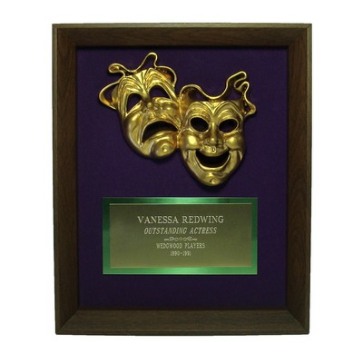 9"x12" Comedy & Tragedy Shadow Frame Award