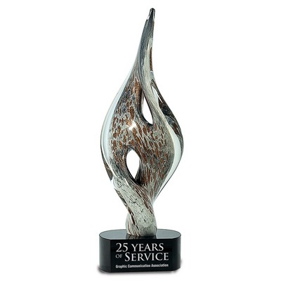 15" Tall Art Glass Award