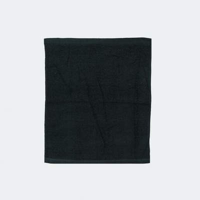 Economical Budget Rally Towel (15" x 18") Black (Blank)