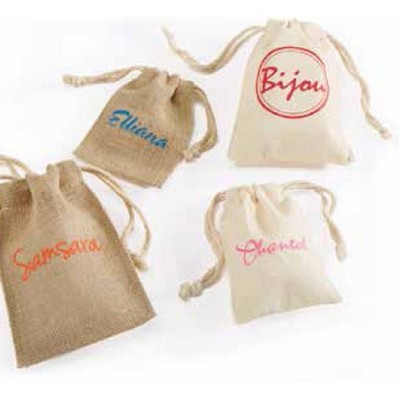 Canvas Drawstring Pouch (3"x 4")