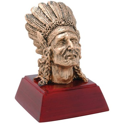 Indian Resin Award - 4" Tall