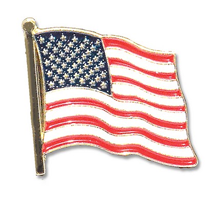 Stock American Flag Lapel Pin (7/8")