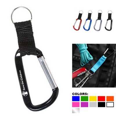 Carabiner W/ Woven Strap