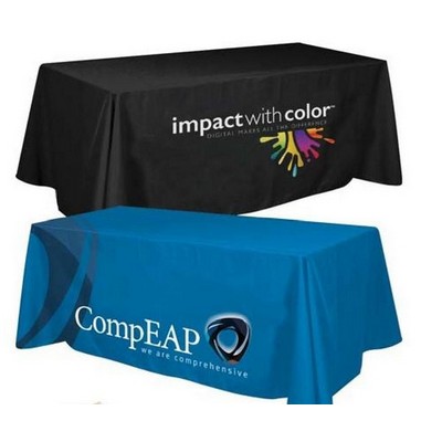 6' Digitally Printed 300D Polyester Premium Table Throw (88"x132")