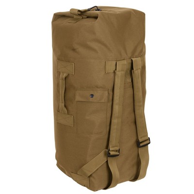 Coyote Brown G.I. Type Enhanced Double-Strap Duffle Bag