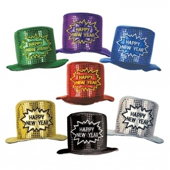 Glitz'n Gleam H.N.Y. Multi-Color Top Hats