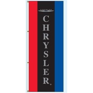 Double Faced Free Flying Drape Flags (Center Panel - Chrysler®) (3' x 8')