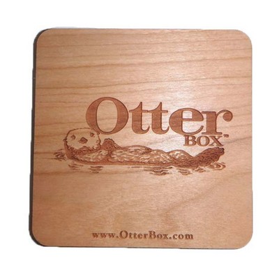 3.5" x 3.5" - Promotional Hardwood Coasters - Square or Round