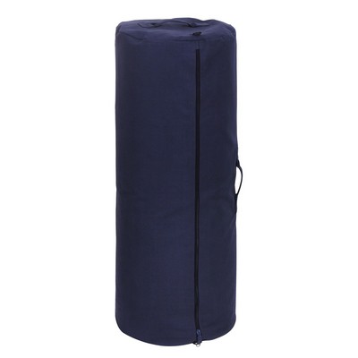 Navy Blue Giant Zipper Duffle Bag