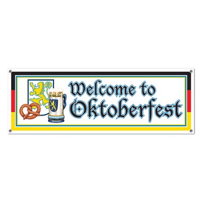 Welcome To Oktoberfest Sign Banner