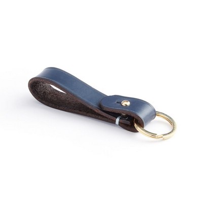 Genuine Leather Loop Key Fob