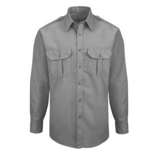 Horace Small™ Unisex New Dimension® Ripstop Gray Long Sleeve Shirt