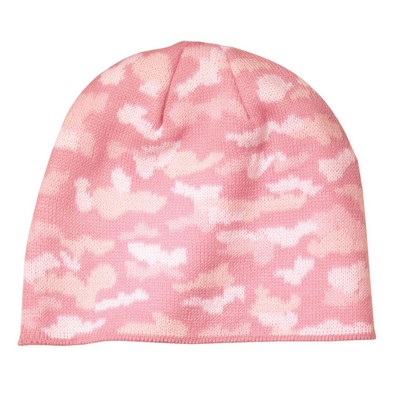 Port & Company® Camouflage Beanie Hat