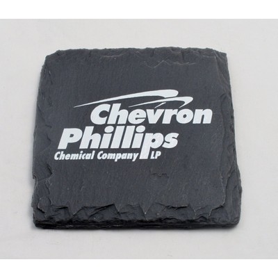 Square Slate-Texture Coaster (UV Print)